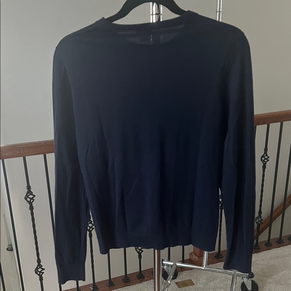 J. Crew Navy Blue Cardigan Sweater - Picture 3 of 3